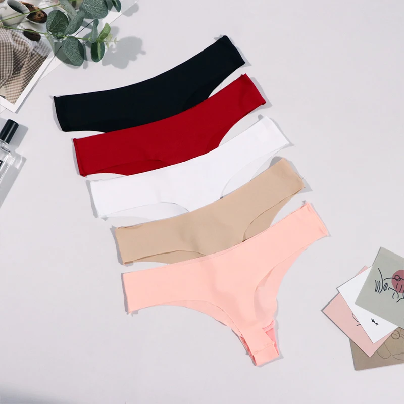 Женские сексуальные стринги нижнее белье трусы Низкая талия Бесшовные T back