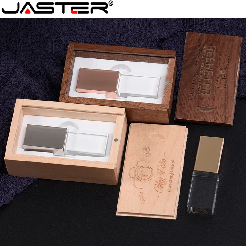 USB-флеш-накопитель JASTER 4-64 Гб в деревянной коробке | Компьютеры и офис