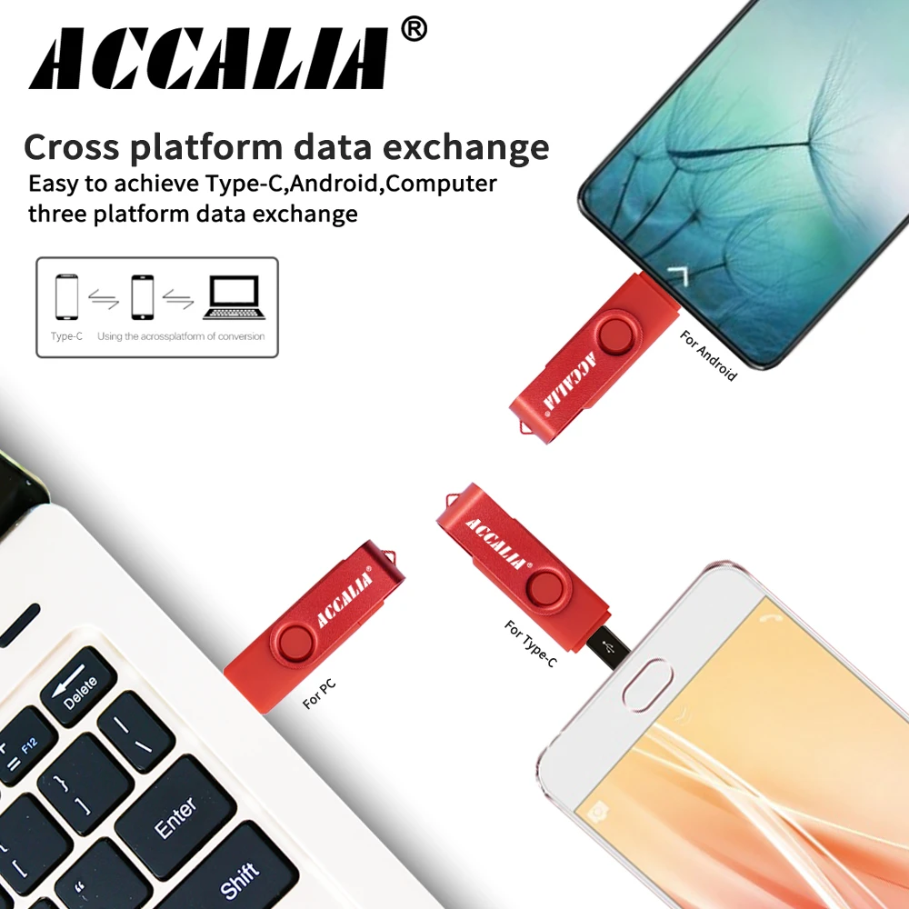 Металлический OTG cle usb flash drive 64 Гб 128 Тип c Флеш накопитель 32 оперативной памяти 16