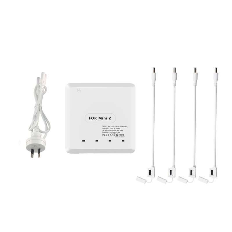 

X7AA 6in1 Battery Charger USB Port Intelligent Charging Adapter for -DJI Mini 2 Drone