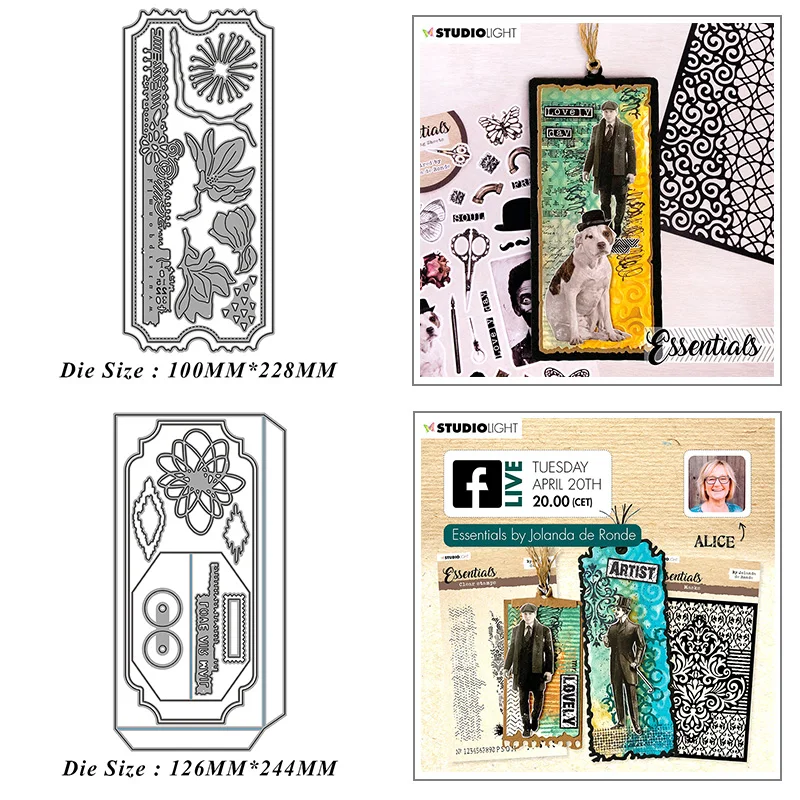 

Большая прямоугольная метка, метка, металлические Вырубные штампы для «сделай сам», альбом для скрапбукинга, бумажные карты, украшения, рем...