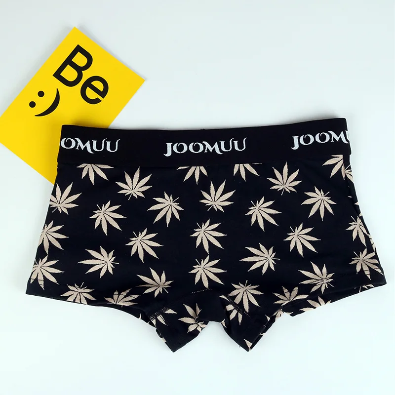 Трусы-боксеры HaleyChan 3 шт./упаковка хлопковые с принтом листьев | Женская одежда