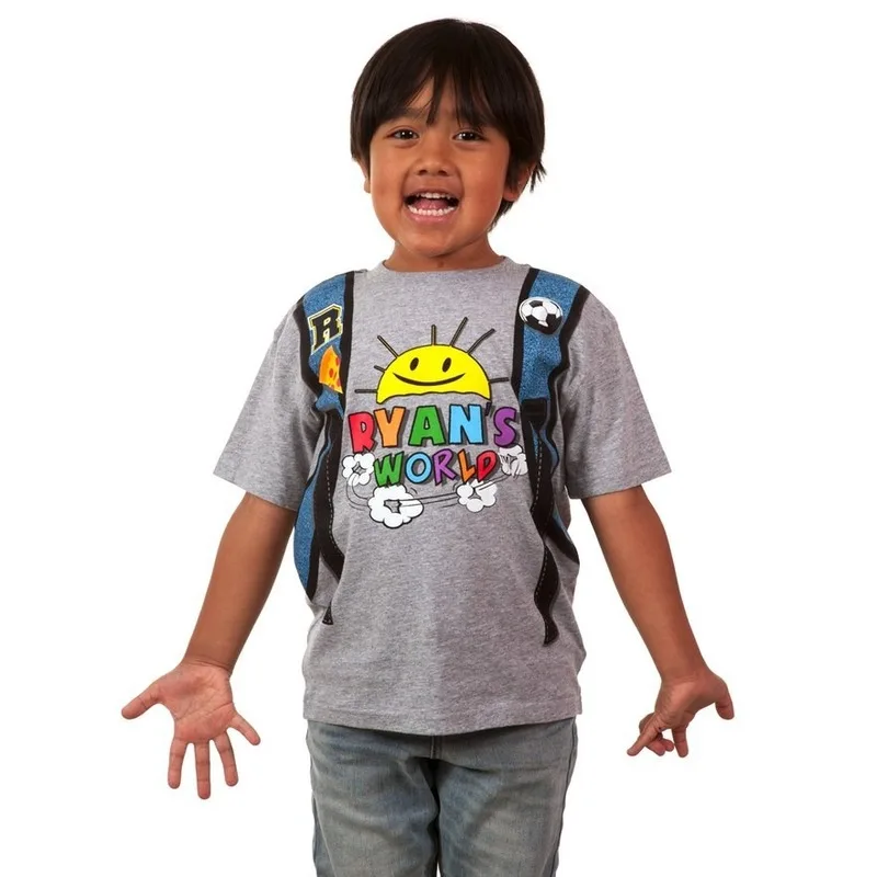 Ryan Toys Review/Детские футболки Модная футболка для мальчиков Одежда Новая детская