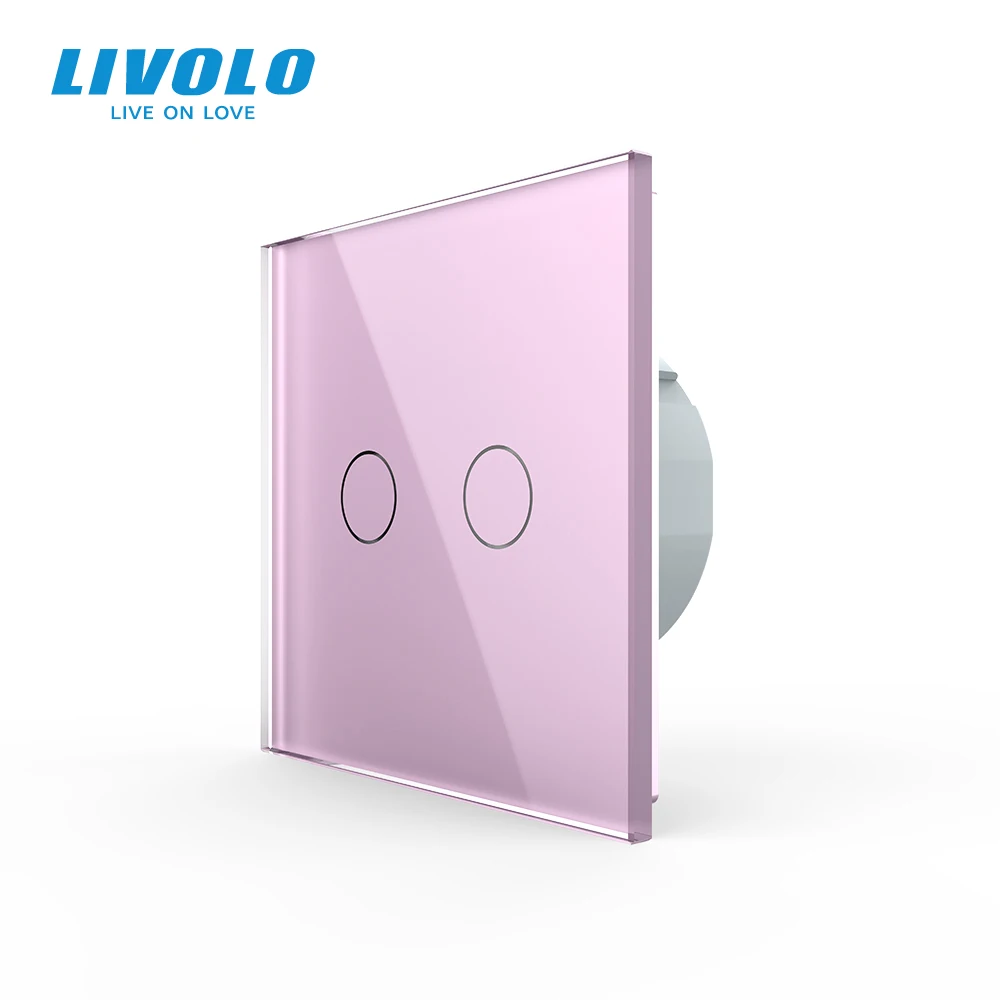 Настенный светильник Livolo сенсорный выключатель с панелью из хрустального стекла