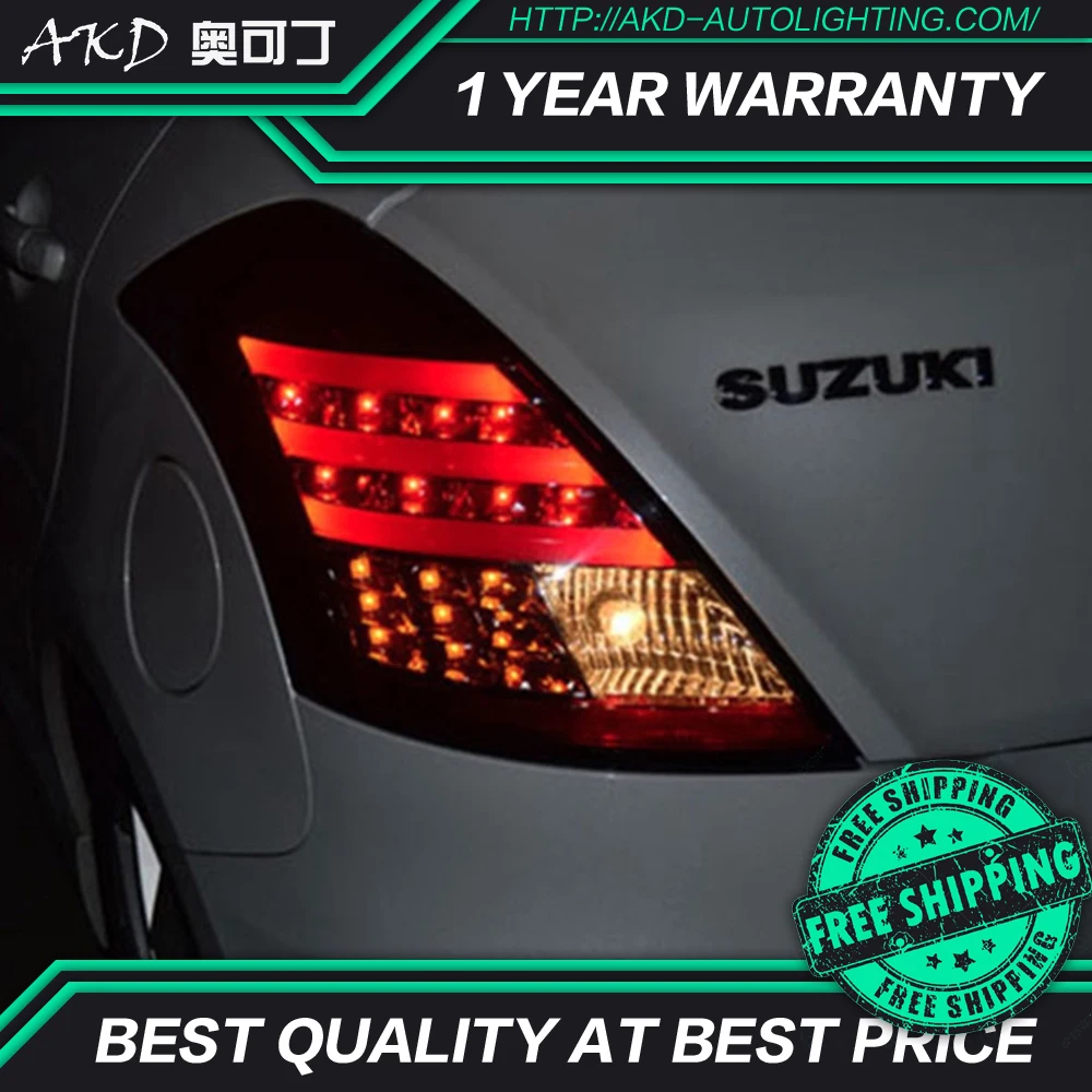 

AKD Car Styling for Suzuki Swift Tail Lights 2005-2016 Swift LED Tail Lamp LED DRL Signal Brake Reverse auto Accessories