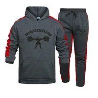 2021 mens 2 pieces sets tracksuit hooded sweatshirtpants pullover hoodie sportswear suit casual mens clothes