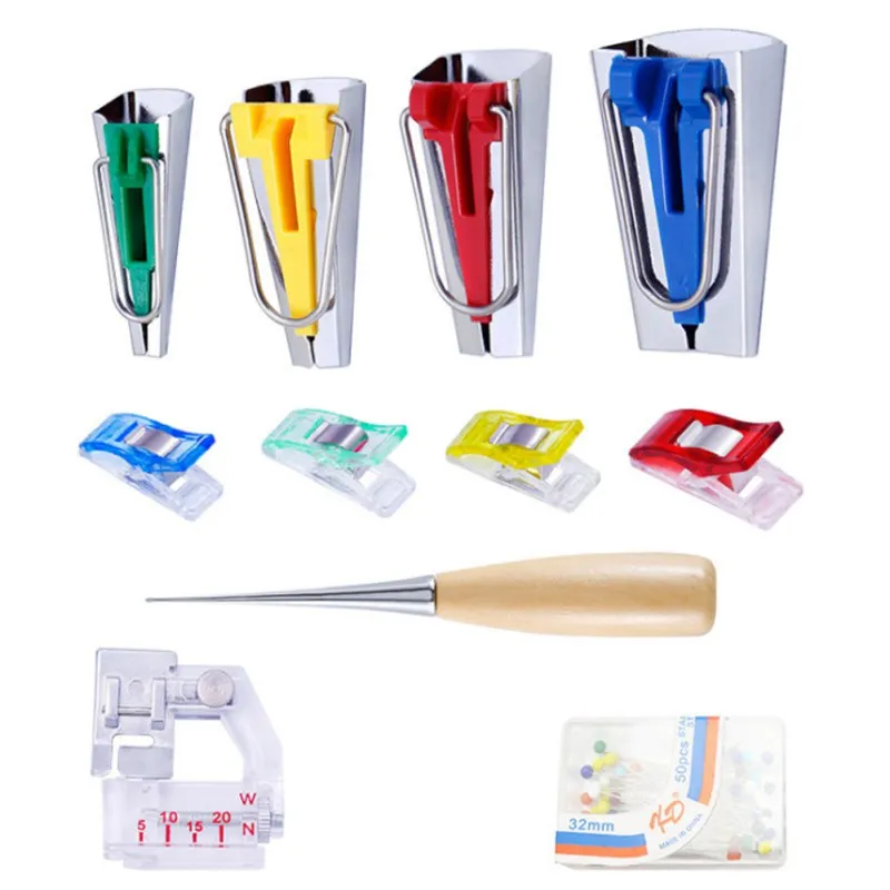 

6/12/18/25mm Bias Binding Tape Makers Twill Tape Bias Maker Stainless Steel Sewing Tools DIY Fabric Crafts Sewing Accessories