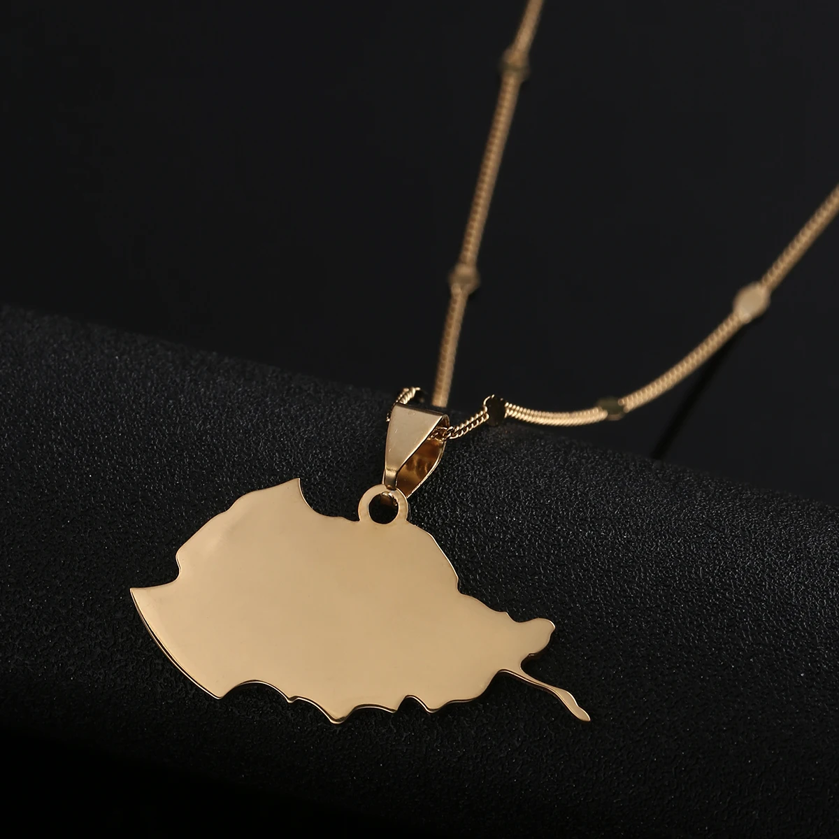 Подвески из нержавеющей стали золотого цвета в стране с картой Афганистана