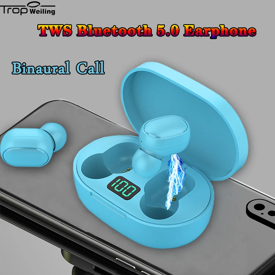 Мини беспроводные наушники Hi Fi Bluetooth TWS вкладыши Спортивная игровая гарнитура со