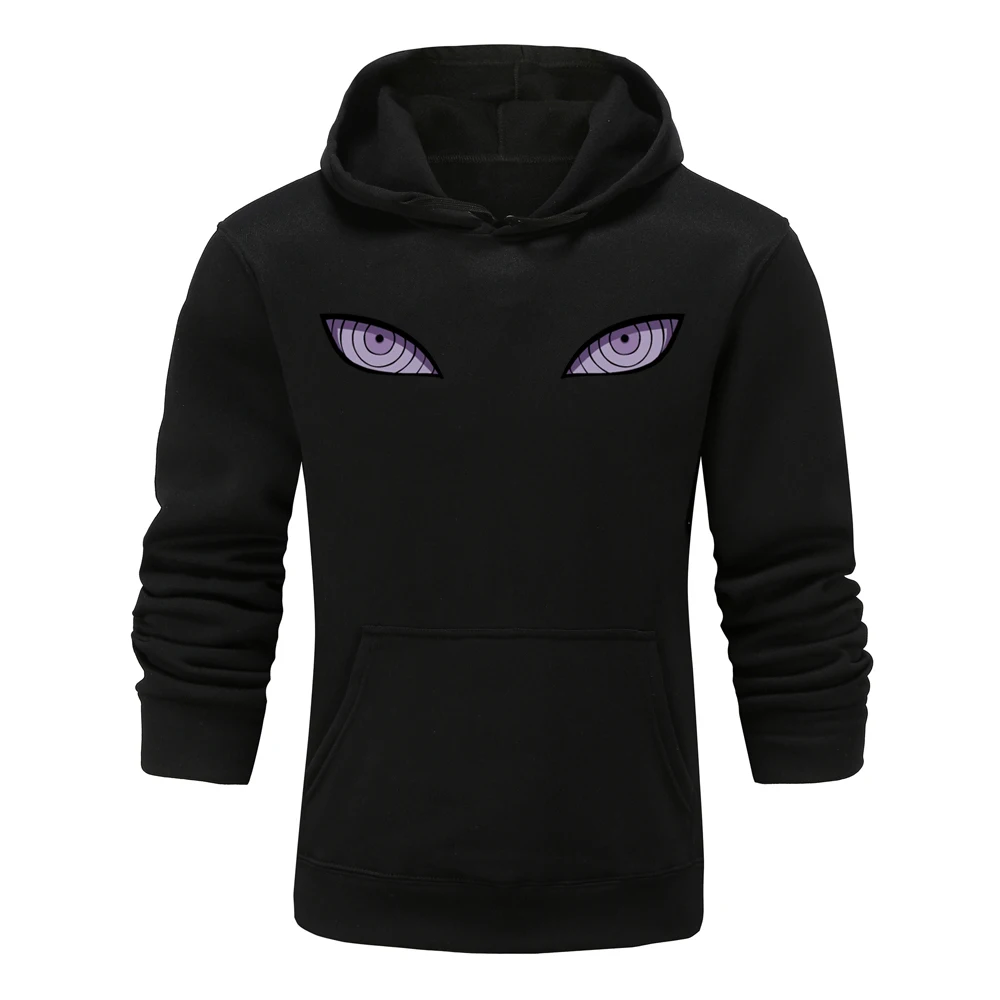 Хит продаж Аниме Наруто глаз толстовки с капюшонами принтом MenWomen пуловеры