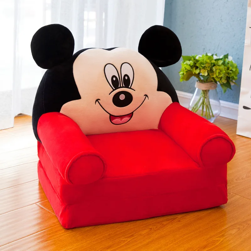 Red Mickey Разобранный моющийся детский диван модный детский диван складной мультяшный милый детский мини-диван детский сад детское кресло диван с наполнением - Цвет: Red Mickey