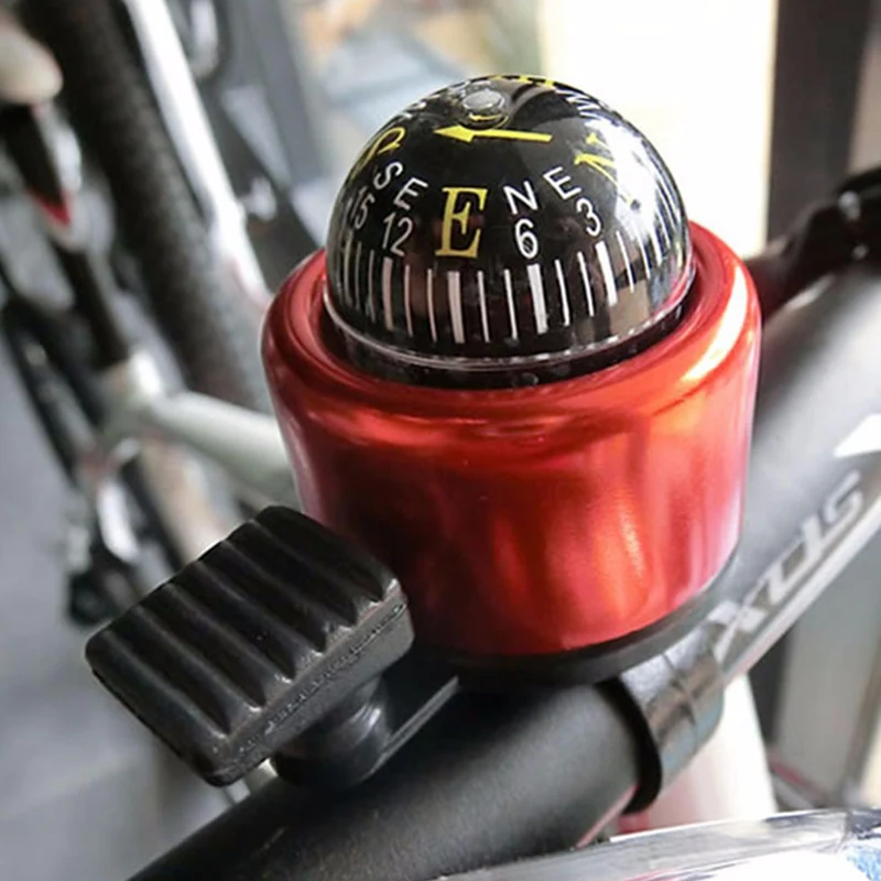 Новый многофункциональный велосипедный звонок 2 в 1 из алюминиевого сплава с