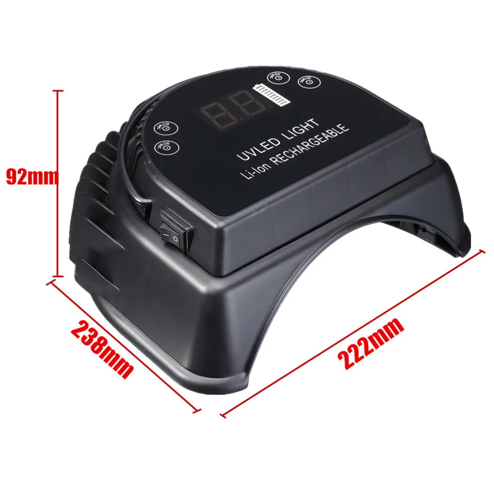 

Nail Lamp 64W Nail Machine Wireless Phototherapy Lamp Charging Nail Phototherapy Machine LED Nail Dryer with Lithium Battery wit