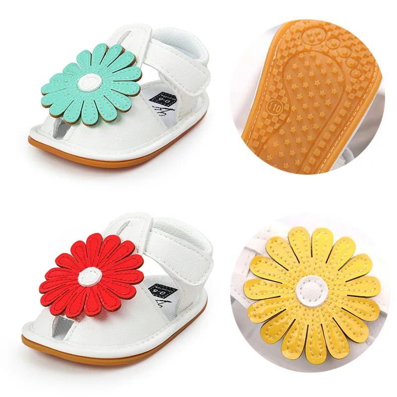 

Sunflower Summer Sandals Baby Shoes Soft Sole Shoes Rubber Sole Baby Shoes Toddler Shoes