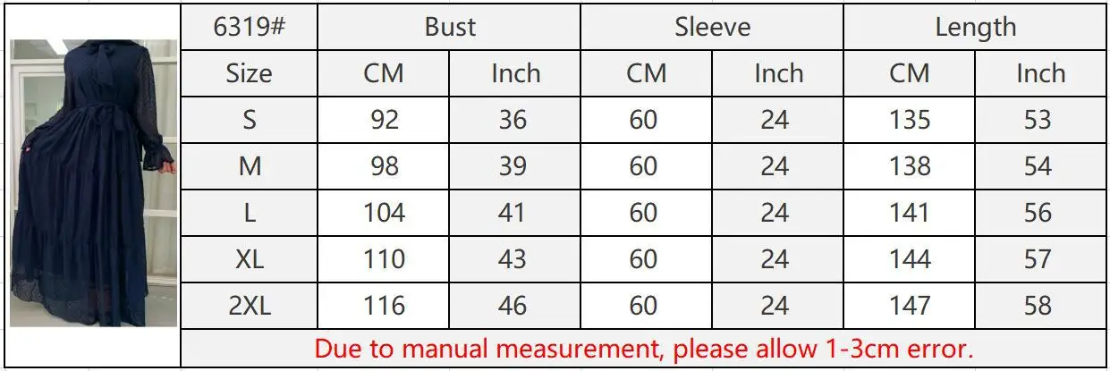 

WEPBEL Women Muslim Dress High Waist Long Sleeve Abaya Arab Dubai Stitching Middle East Robe Casual Marocain Kaftan