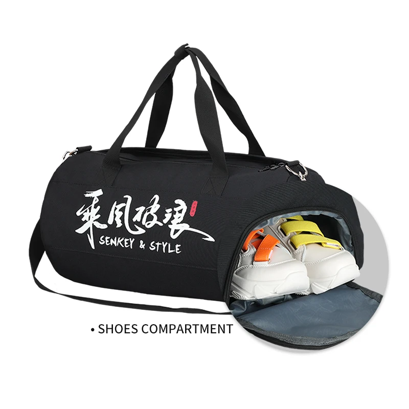 New Men Gym Bags For Fitness Training Outdoor Travel Sport Bag Shoes Pocket Multifunction Dry Wet Separation Overnight Suitcase