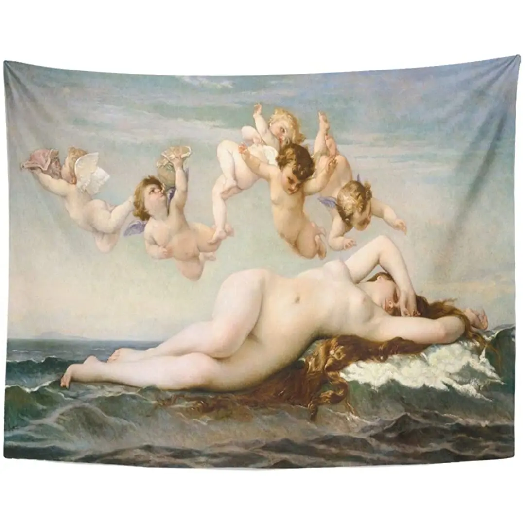 

Tarolo Decor Wall Tapestry The Birth of Venus Alexandre Cabanel 1875 French Painting Oil on Canvas This is Copy Popular Work