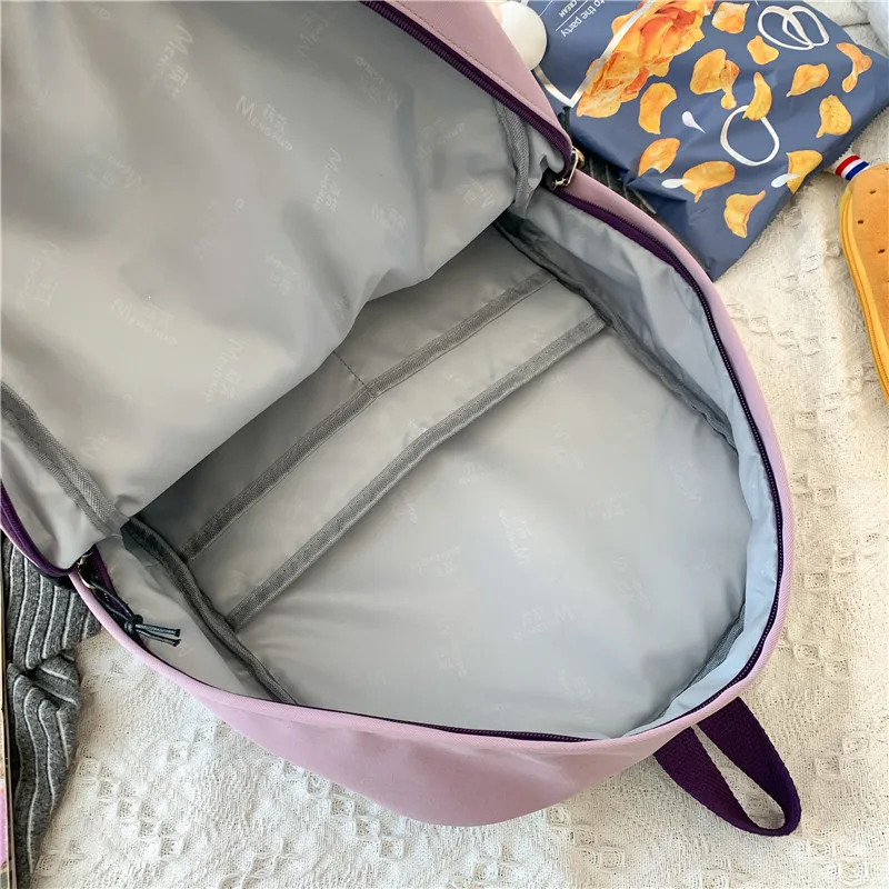 

Fashion Women Rucksack Kawaii Teenager Girls Bookbag College Student School Bag Cute Laptop Backpack Cotton Femal Travel Mochila