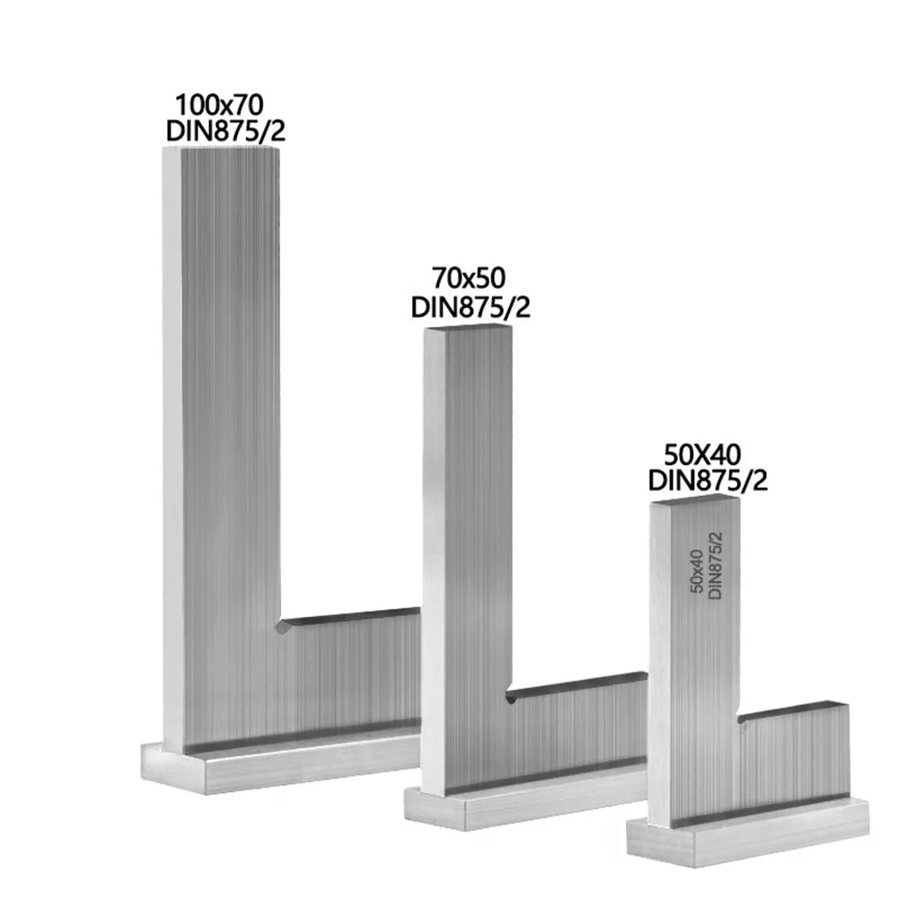 

90 Degree Angle Square Ruler Wide Base Gauge Measuring Tools High Precision Tool Steel Angle Ruler For Detecting Angles