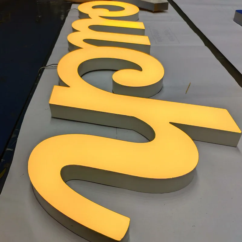 Светящиеся вывески светодиодные для букв профессиональные 3d акриловые рекламы |