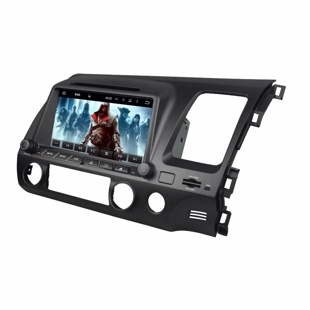 8 &quot2 Din Android 9 0 Автомобильный DVD плеер для Honda Civic 2006 2011 аудио стерео ядер радио