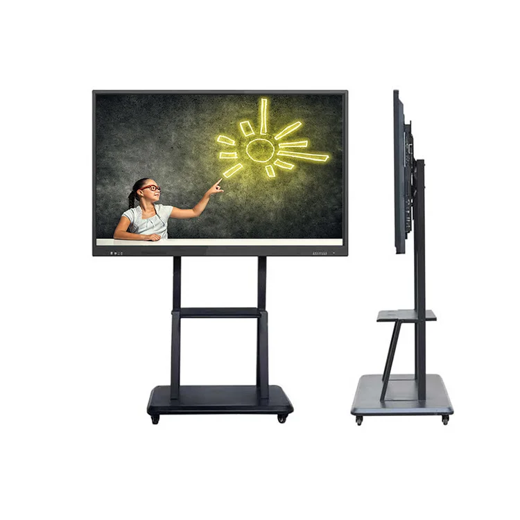 

100 Inch Multi Touch All In One Digital Signage Floor Standing Stylus Pen Interactive Whiteboard Educational Supplies