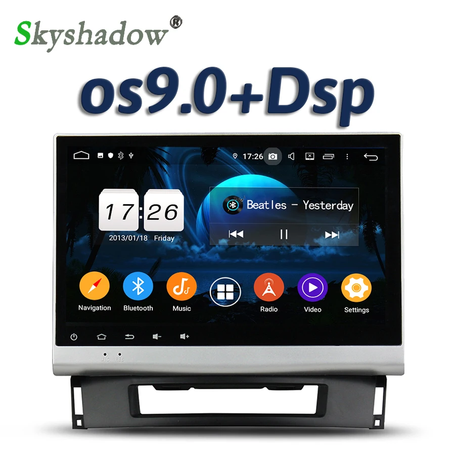 DSP IPS 10 1 &quotAndroid 2G + 16G 4 ядра автомобильный dvd плеер GPS карта RDS радио wifi Bluetooth 5 0 для Opel