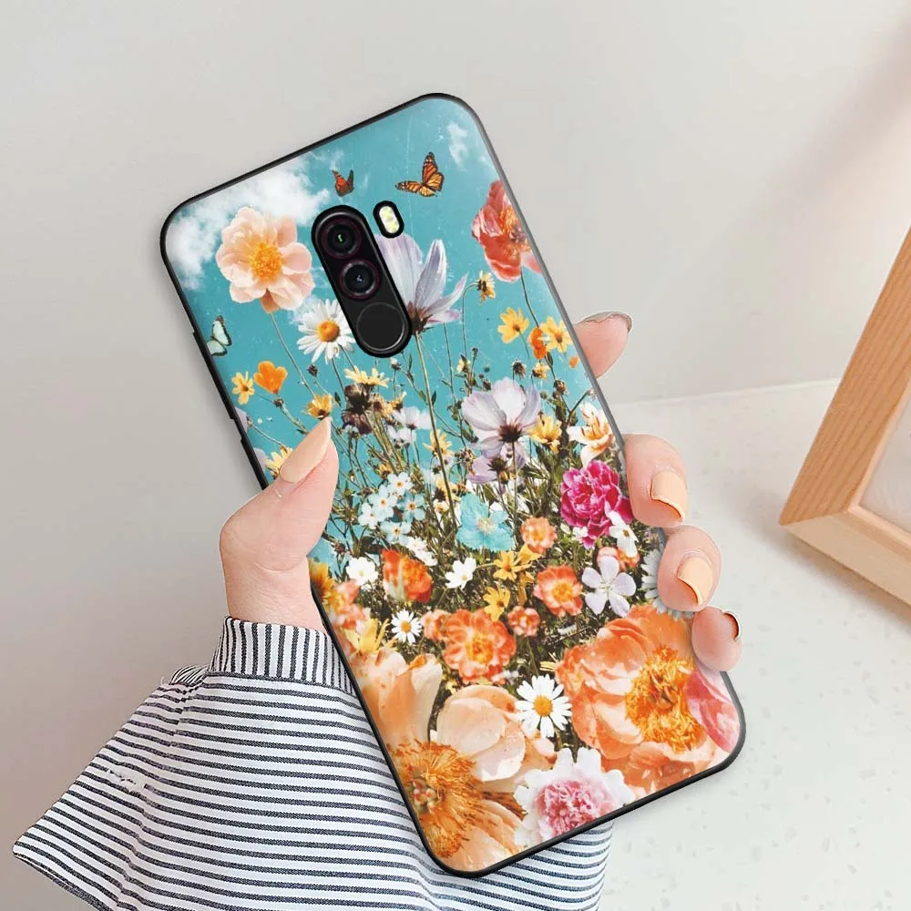 mous wallet Case For Xiaomi Pocophone F1 Case Xiaomi Pocophone F1 Back Cover Soft Silicone TPU Case For Xiaomi Pocophone F1 Protective Case waterproof case for phone
