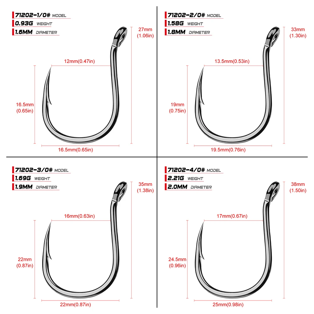 Рыболовные крючки из высокоуглеродистой стали серии KUDAKO рыболовные морской
