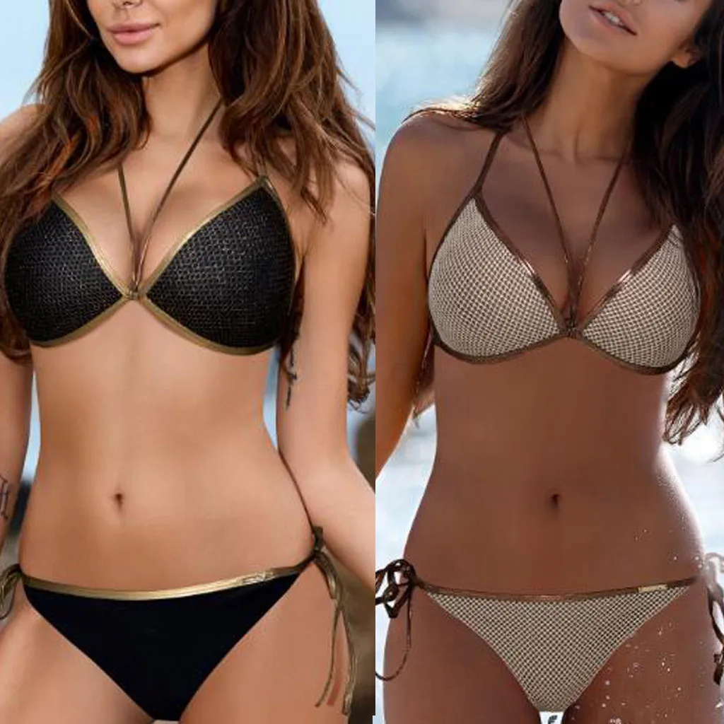 Хит женский сексуальный раздельный купальник газовые штаны Джини для девушек 2020