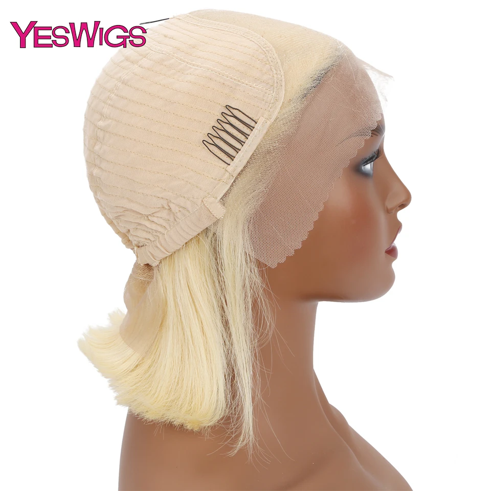 Yeswigs 613 боб парик 13*4 короткие человеческие волосы парики для черных женщин