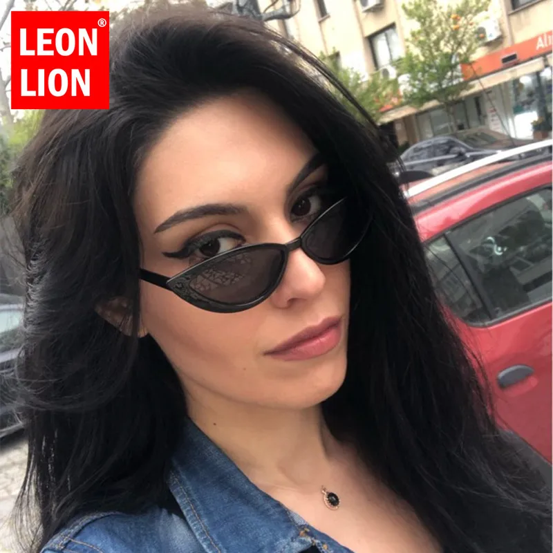 

LeonLion 2021 Cat Eye Sunglasses Women Vintage Small Frame Eyewear Women/Men Luxury Brand Glasses Women Gafas De Sol Hombre
