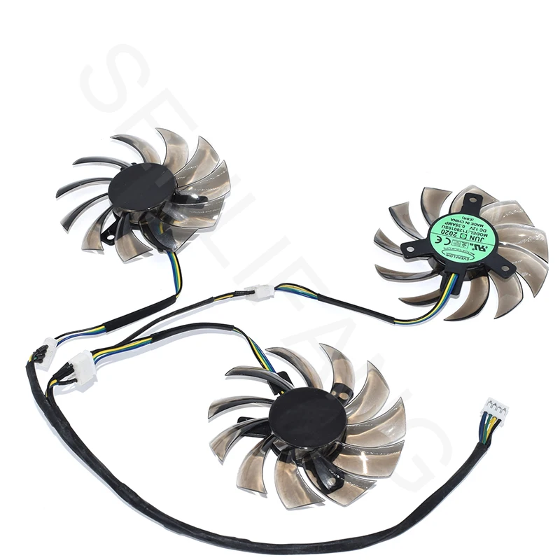 Подлинный бренд для EVERFLOW T128010SU GTX 670 680 760 Ti G1 770 780Ti 0 DC12V 0.35A Вентилятор