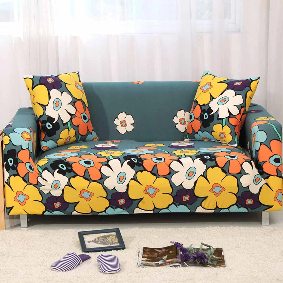 

1/2/3/4 Seat L Shape Stretch Sofa Cover Elastic Stretch Slipcover Corner Armchair Cover Couch Cover Case for Living Room