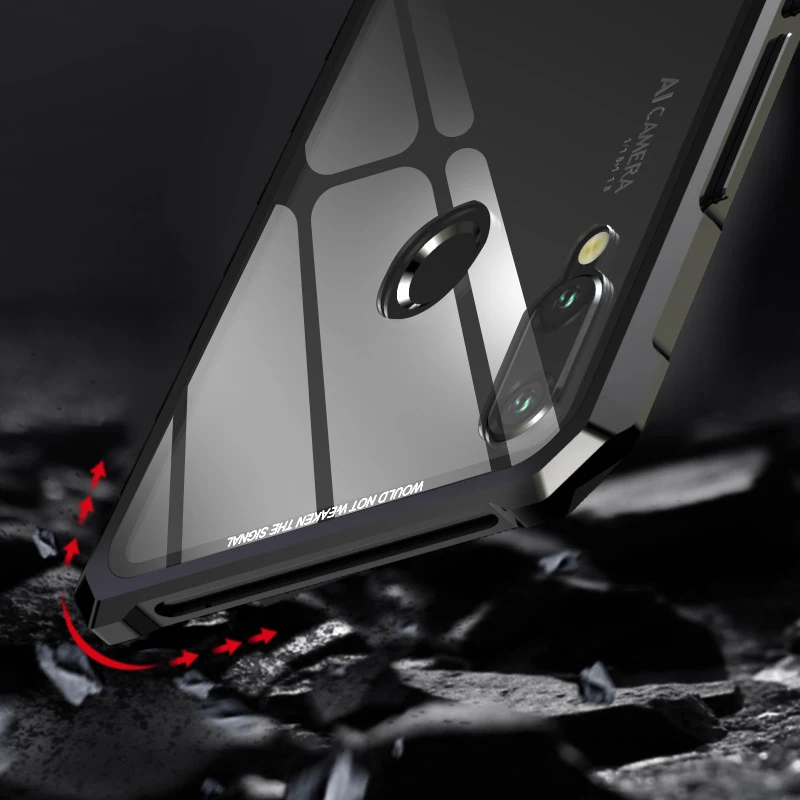 Luxury Metal Case For Huawei Nova 3 3i 6.3 inch Phone Clear Glass Cover sFor P Smart Plus Nova3 Nova3i psmart plus |