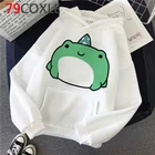 Толстовки с лягушкой с динозаврами, Женские аниме Харадзюку 2021