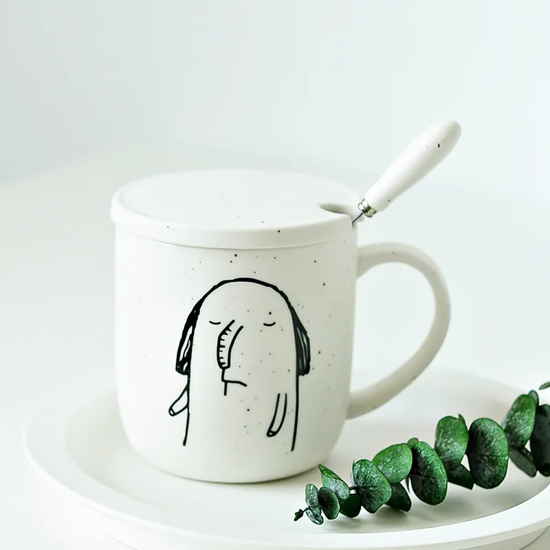 

Original Ceramic Cup, Cartoon Milk Cup, Cup, Water Cup, Animal Cup, Fashion and Creativity Customizable Mug, Home Office Mug
