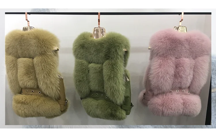 ZDFURS* из натурального меха лисы жилет короткий без рукавов Vestwoman зимние теплые натуральный меховой жилет натуральным лисьим мехом Меховая куртка лисий мех пальто