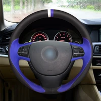 diy anti slip wear resistant steering wheel cover for bmw f10 f07 2009 2017 f11 2010 2017 f01 2008 2015 car interior decoration