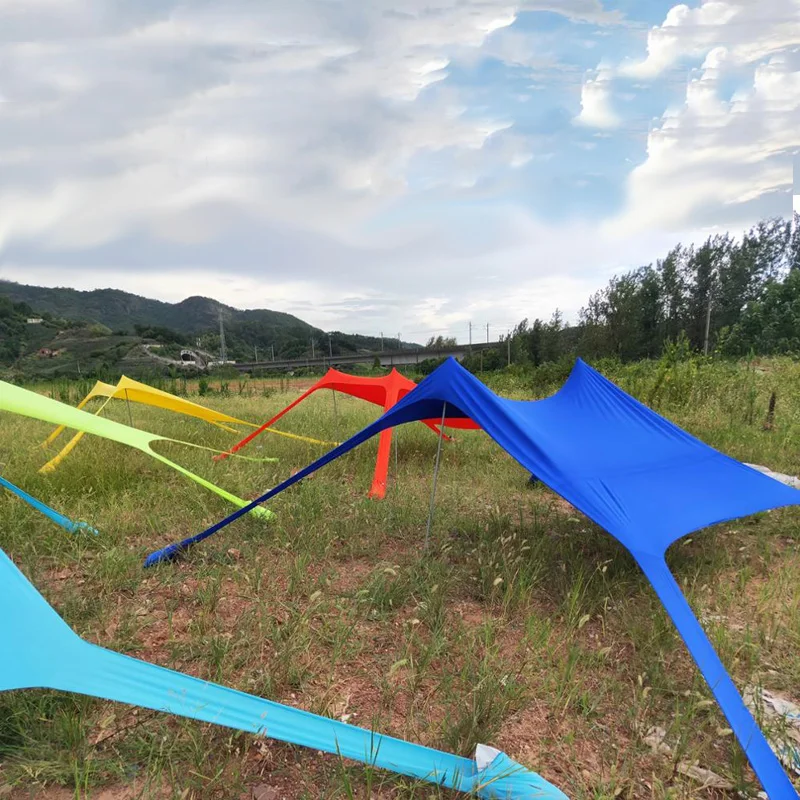 Семейный Пляжный Тент Kalosse на 3-4 человек легкий солнцезащитный тент