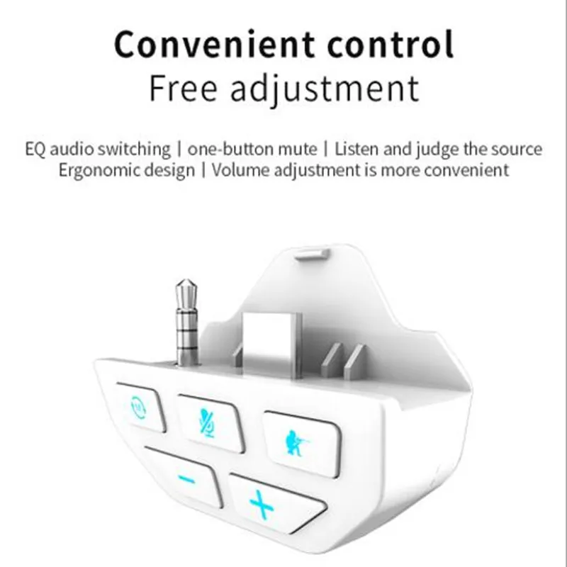 Stereo Headset Adapter Audio Headphone 