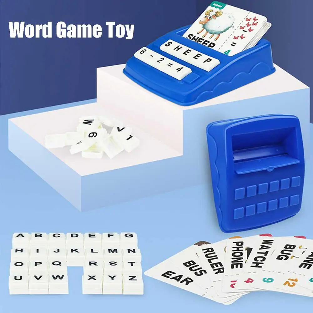 

Игра на английском языке, Обучающие слова правописания, Обучающие пособия, машина для сборки карт, игрушки, чтение, картины, грамотность