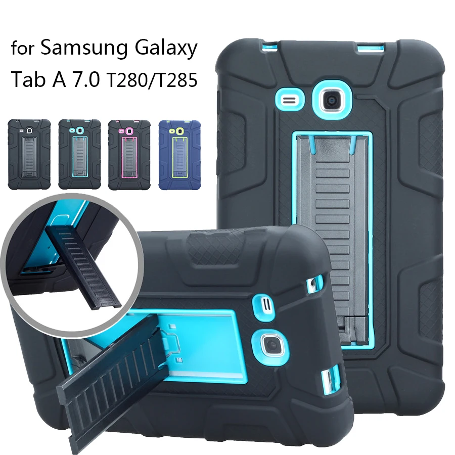 Защитный чехол для Samsung Galaxy Tab A 7 0 ударопрочный подставка A6 2016|Чехлы планшетов и