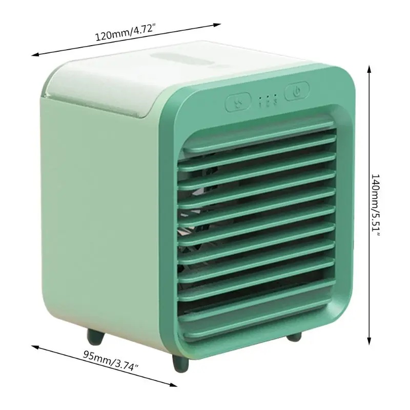 

Portable Air Conditioner Fan Small Evaporative Air Cooler Humidifier Purifier Mini Cooling Misting Desk Fan