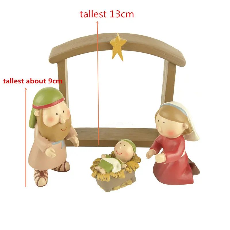 Коллекция христианских мини комплектов 10 шт. Рождественская сцена включает в