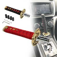 car styling universal manual gear shift lever samurai sword style shift knob aluminum katana transmission shifter stick