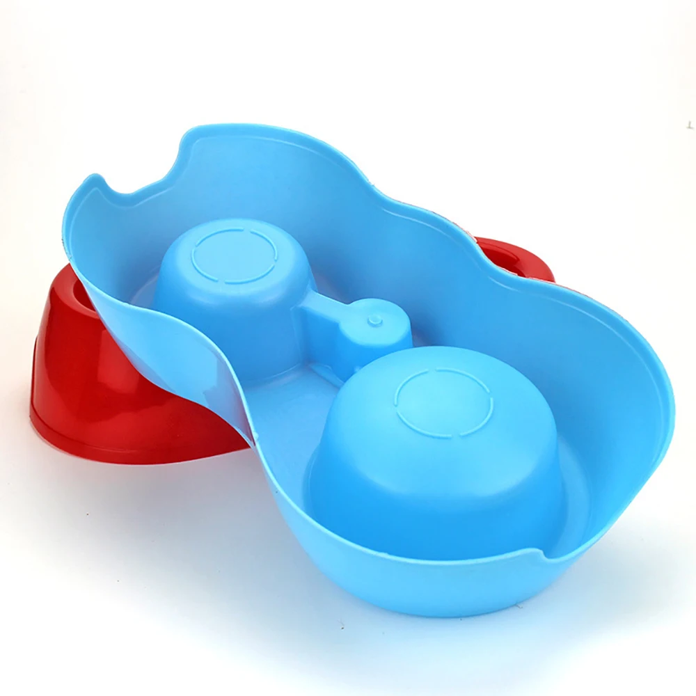 

Automatic Pet Dog Food Feeder Plastic Double Pet Bowls Dish Water Feeder for Dog Puppy Cats Water Dispenser Feeding Dishes