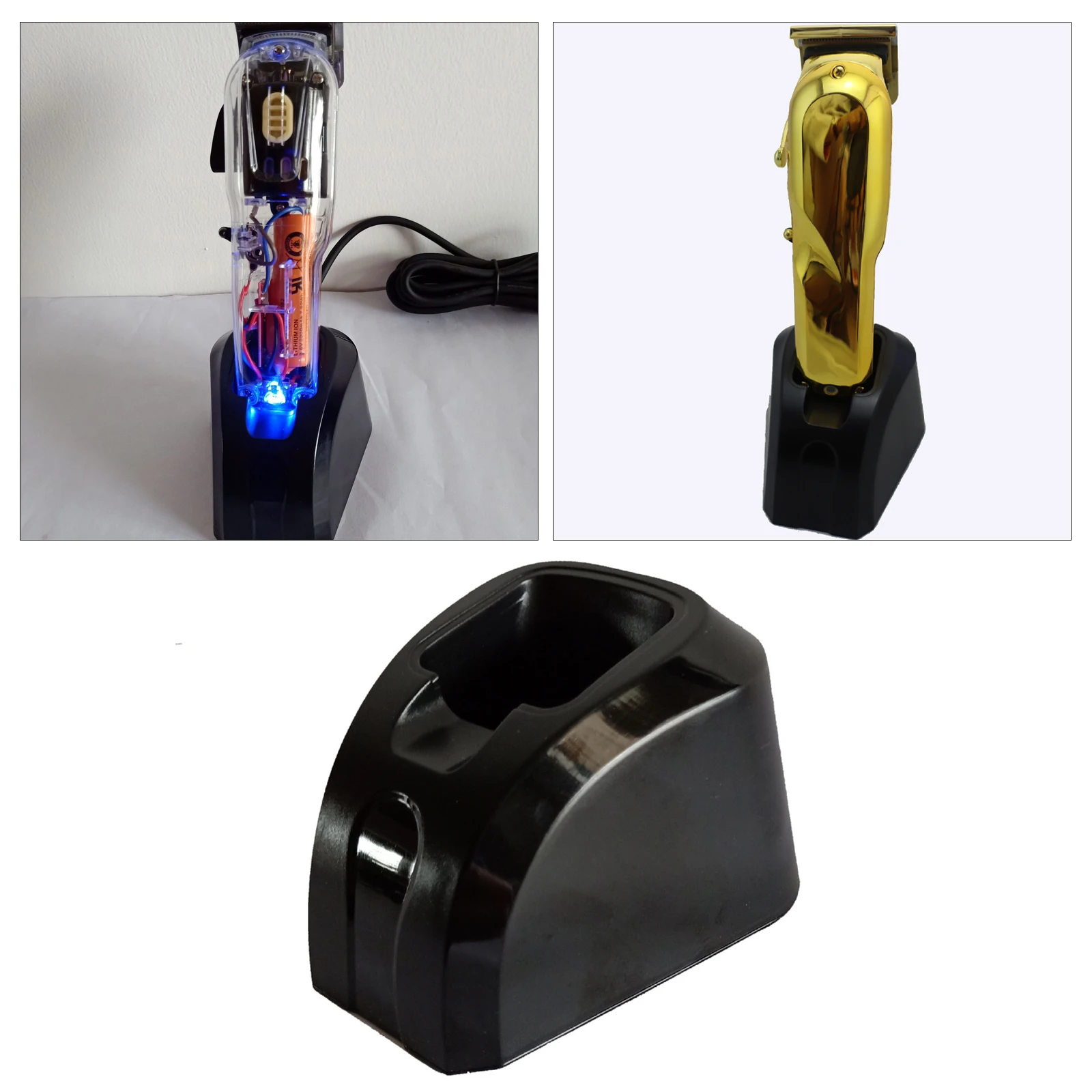 

Hair Clipper Stereo Charger Fast Charger Clipper Charging Stand, Suitable For Wahl 8148/8591/8504/81919 Haircut Tools