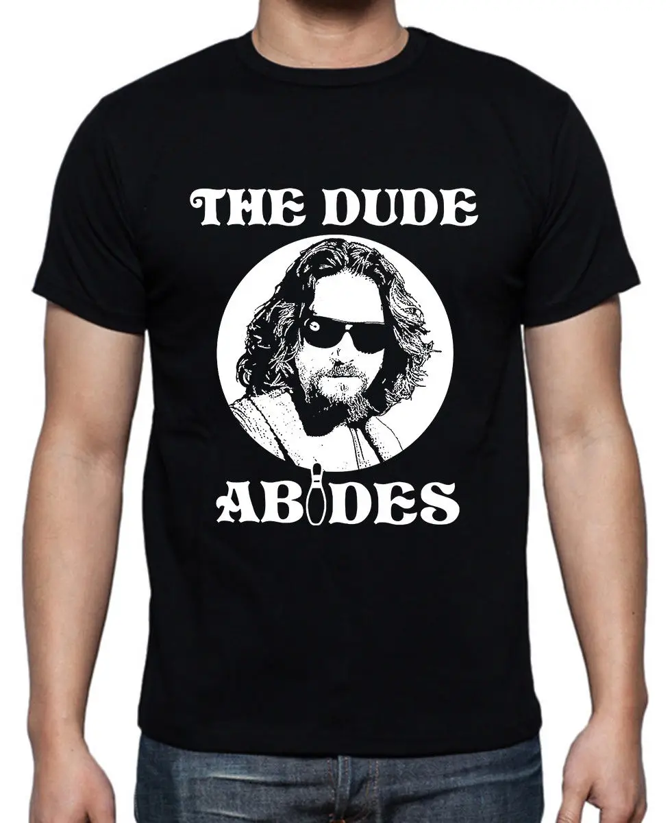 Dude abides БОЛЬШОЙ ЛЕБОВСКИ мужской Бренд GILDAN's черная футболка Размер M 5XL Летняя