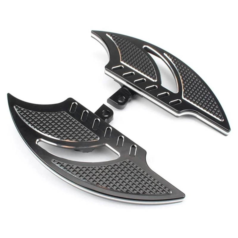 

TOP -Pair Billet Aluminum Front Driver Stretched Floorboard for Road Glide